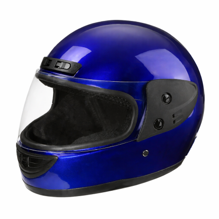 Casti integrale - Casca Moto/Scuter Full Face FIXATO, Viziera Detasabila, Marime Universala 59-62cm, Albastru