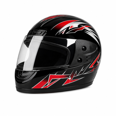 Casca Moto/Scuter Full Face FIXATO, Viziera Detasabila, Marime Universala 59-62cm, Negru [0]