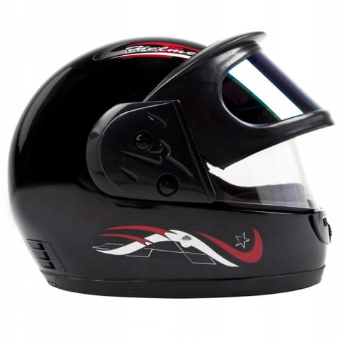 Casca moto/scuter Full face unisex, cu Viziera Dubla, FIXATO, marime universala 56-62cm, neagra [2]