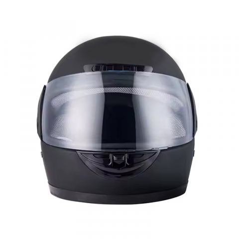 Casca moto/scuter Full face unisex, cu viziera, FIXATO, marime universala 58-62cm, neagra [2]