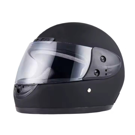 Casti - Casca moto/scuter Full face unisex, cu viziera, FIXATO, marime universala 58-62cm, neagra