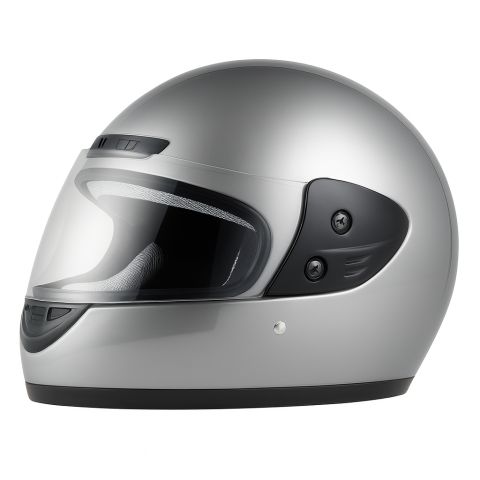 Casti - Casca moto/scuter Full face unisex, cu viziera, marime universala 56-62cm, Gri