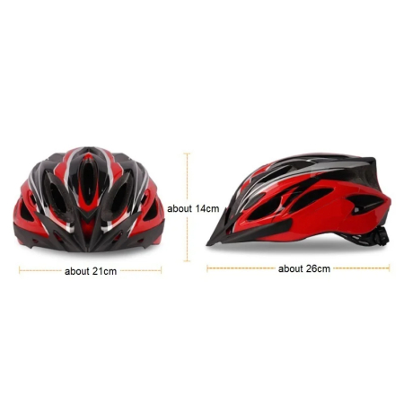 Casca protectie Bicicleta, FIXATO, Cu 20 canale de ventilatie, Aerodinamica, Disipare eficienta a caldurii si ventilatie, Dimensiune reglabila, Circumferinta 58-61, Galben [1]