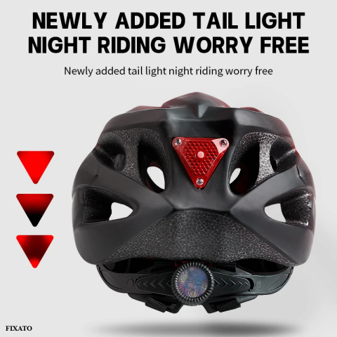 Casca Protectie Bicicleta, FIXATO, Cu LED lumina spate, Trei moduri luminoase, Viziera Detasabila, Aerodinamica, Dimensiune reglabila, Circumferinta 58-62, Mov [5]