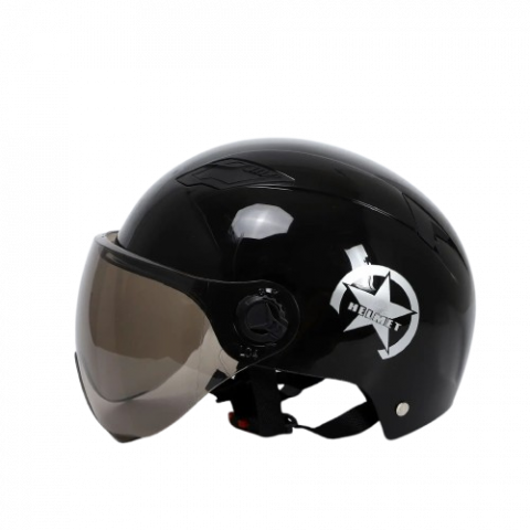 Casti de protectie - Casca protectie bicicleta/trotineta electrica FIXATO, Unisex, cu viziera detasabila, usoara si aerodinamica, marime universala 55-62 cm, Neagra