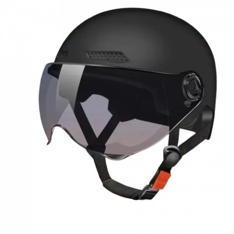 Casti de protectie - Casca protectie bicicleta/trotineta electrica FIXATO, Unisex, cu viziera detasabila, usoara si aerodinamica, marime universala 56-62 cm, Neagra