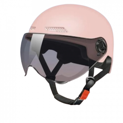 Casti de protectie - Casca protectie bicicleta/trotineta electrica FIXATO, Unisex, cu viziera detasabila, usoara si aerodinamica, marime universala 56-62 cm, Roz