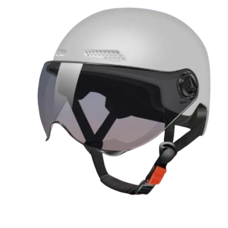 CASTI BICICLETA / TROTINETA - Casca Protectie Bicicleta/Trotineta Electrica FIXATO,  Viziera Detasabila, Usoara si Aerodinamica, Marime Universala 56-62 cm, Gri