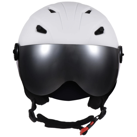 Casca Ski/Snowboard, Cu Viziera dubla anti-ceata si anti-UV, FIXATO, Dimensiune reglabila, Circumferinta 58-62, Alb [1]