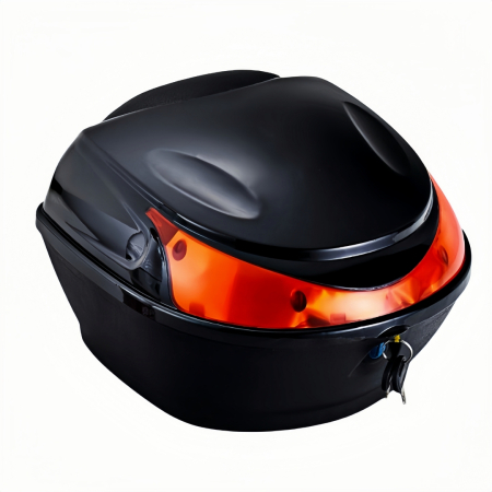 Cutii Portbagaj - Cutie portbagaj moto / scuter, 28x28x20 cm, FIXATO, cu cheie și sistem antifurt, Negru