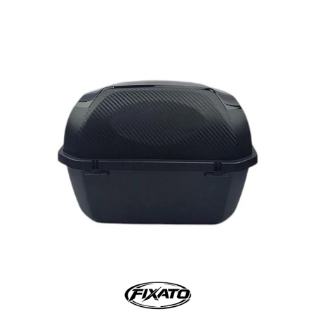 Cutie Portbagaj Moto / Scuter FIXATO, 43x37x30 cm, cu cheie și sistem antifurt, Negru cu Rosu [2]