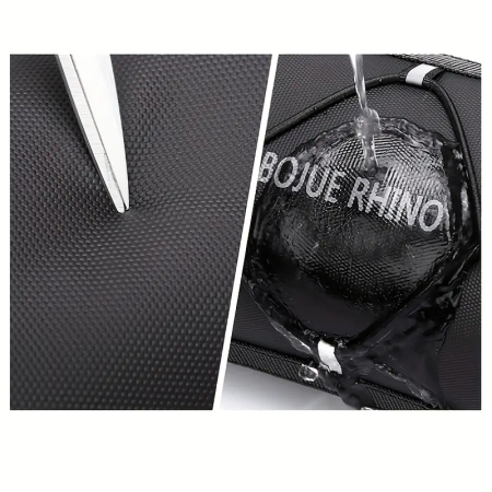 Geanta Portbagaj Bicicleta 2.5L, Impermeabila, 24x10 cm, cu Curea de Umar, Geanta Ghidon pentru Depozitare, Diverse moduri de montare, FIXATO, Negru [2]