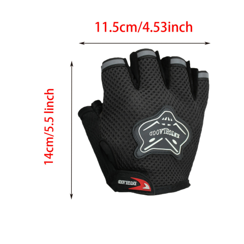 Manusi ciclism FIXATO pentru Bicicleta si Fitness cu protectie palma, din Material Respirabil, marime universala, Negre [6]