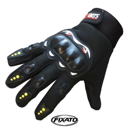 Manusi Moto FIXATO, Protectie Avansata, Anti-Alunecare, Touchscreen, Respirabile, Rezistente la Socuri, Negru [3]