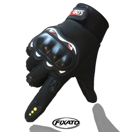 Manusi Moto FIXATO, Protectie Avansata, Anti-Alunecare, Touchscreen, Respirabile, Rezistente la Socuri, Negru [6]