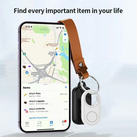 Mini GPS Tracker FIXATO, dispozitiv anti-pierdere, localizare in timp real, compatibil Android, pentru masini, copii, animale, bagaje, Negru [1]