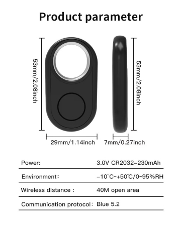 Mini GPS Tracker FIXATO, dispozitiv anti-pierdere, localizare in timp real, compatibil Android, pentru masini, copii, animale, bagaje, Negru [6]