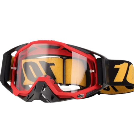 Ochelari Moto ATV / Enduro / Cross - Ochelari Moto ATV / Enduro / Cross, FIXATO, Lentila Transparenta, Rama Negru cu Rosu