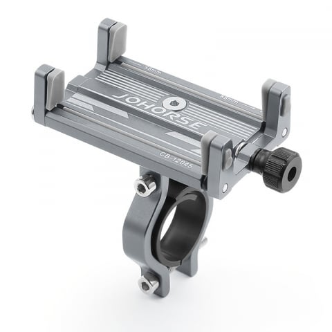 Suporturi de telefon - Suport de telefon pentru Bicicleta/Motocicleta/Scuter/Trotineta, FIXATO, Aluminiu, Gri