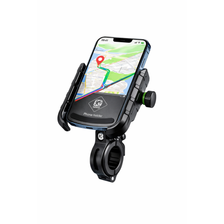 Suport de telefon pentru Bicicleta/Motocicleta/Scuter/Trotineta, montare sigura, constructie durabila, FIXATO, Negru [1]