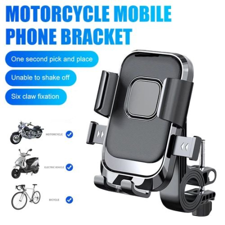 Suport telefon pentru moto, scuter, bicicleta, prindere pe ghidon, pentru navigatie GPS, FIXATO [1]