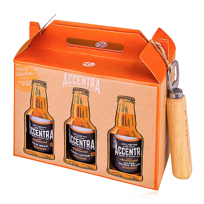 Set Cadou Bărbați Accentra Men's Collection Amberwood – 6 Produse + Deschizător [3]