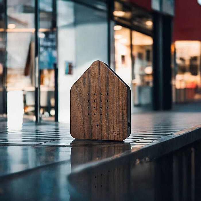 Audiobox cu Ciripit de Păsări Zwitscherbox Walnut Dark din Lemn de Nuc [6]