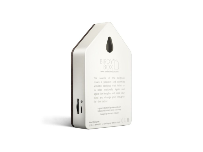 udiobox cu Ciripit de Păsări Birdybox Steamed Oak din Lemn de Stejar [3]