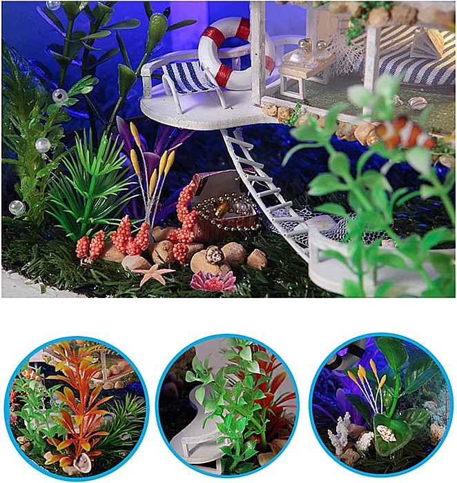 Căsuță în Miniatură DIY Vacanță în Pacific cu Iluminare LED [3]