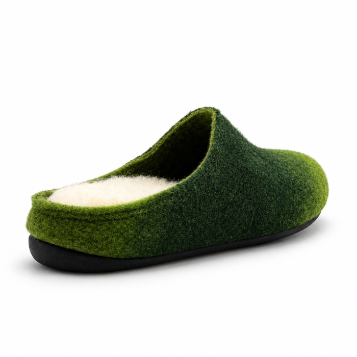 Papuci de Casă Eco Shade din Fetru de Lână, Verde Shady Green, Mărimea 39 [2]