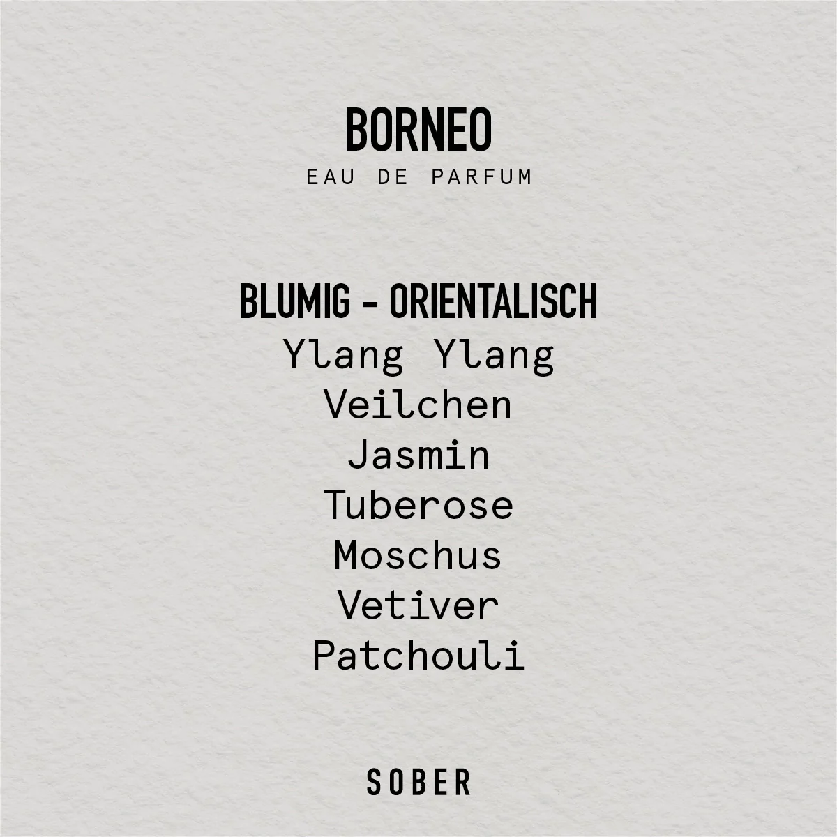 Parfum Unisex Sober Berlin BORNEO Eau de Parfum 50 ml [10]