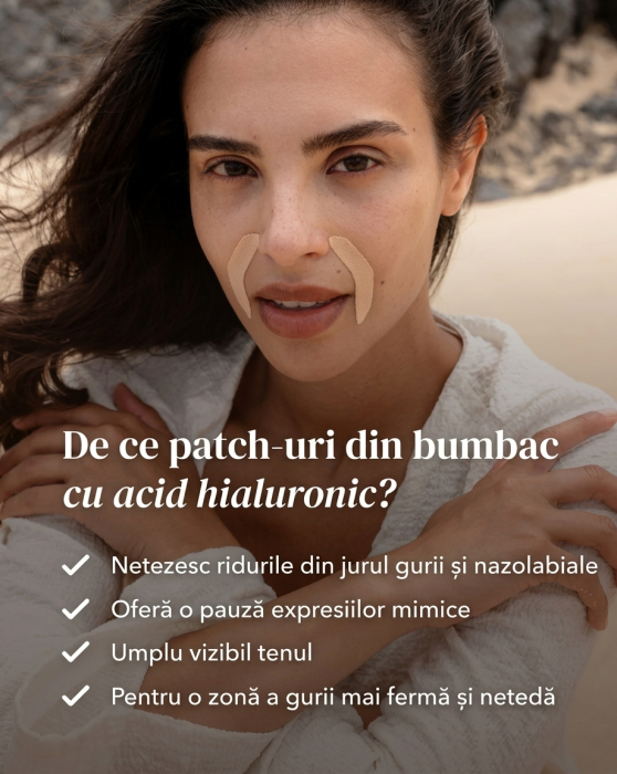 Plasturi APRICOT cu Acid Hialuronic pentru Zona Gurii și Nazolabială – 24 buc [2]