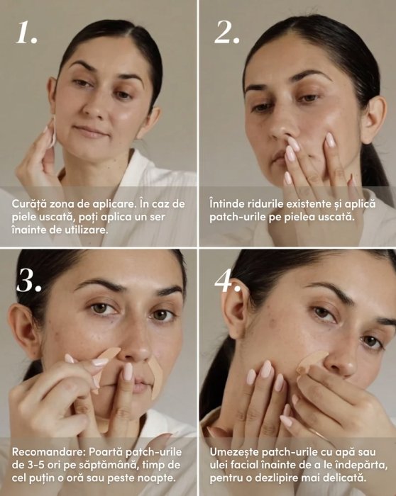 Plasturi APRICOT cu Acid Hialuronic pentru Zona Gurii și Nazolabială – 24 buc [5]