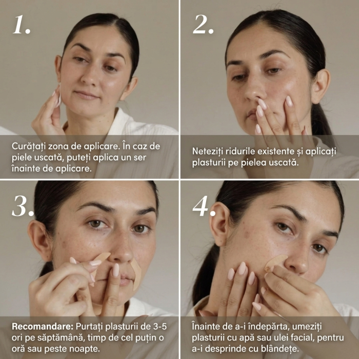 Plasturi Riduri Nazolabiale cu Acid Hialuronic 100 buc | FIXXIA [3]
