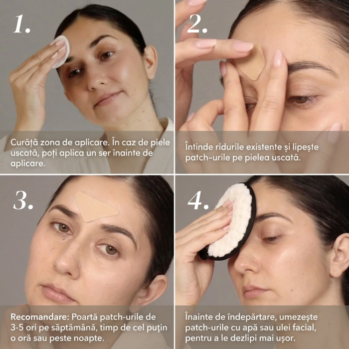Plasturi APRICOT cu Acid Hialuronic pentru Față și Riduri de Expresie – 100 buc. [4]