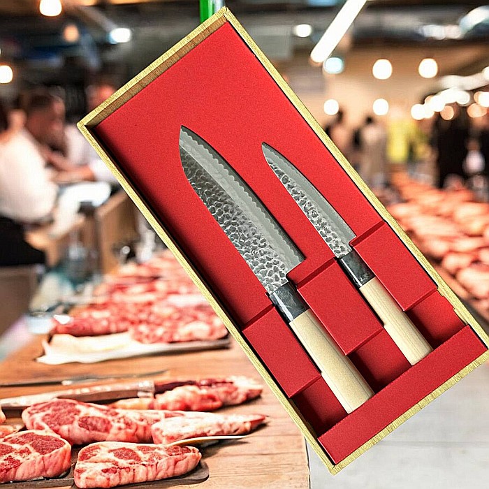 Set 2 Cuțite Japoneze Santoku 16,5 cm și Petty 12 cm [4]
