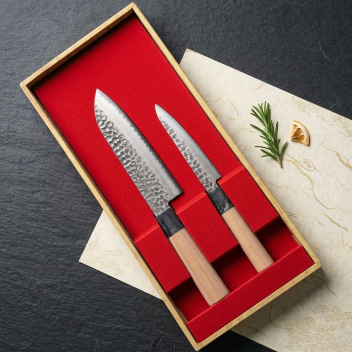 Set 2 Cuțite Japoneze Santoku 16,5 cm și Petty 12 cm [2]