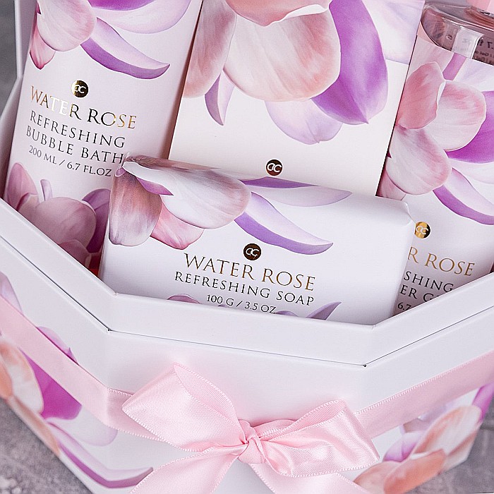 Set Cadou Femei Accentra Water Rose, 4 Produse pentru Baie, Parfum de Trandafir [3]