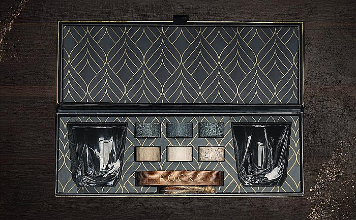 Set Cadou Pahare Whisky R.O.C.K.S. cu Pietre din Granit [3]