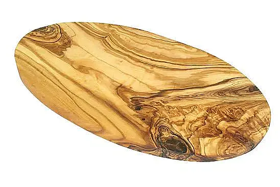 Tocător Rustic Oval din Lemn de Măslin aprox. 30 cm [3]