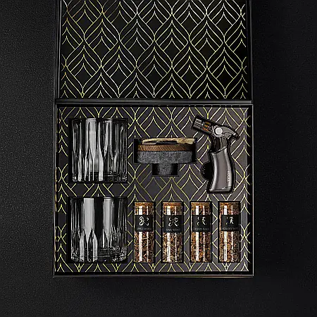 Set Cadou pentru Afumarea Cocktailurilor R.O.C.K.S. cu Smoker din Granit [2]