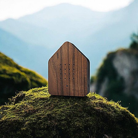 Audiobox cu Ciripit de Păsări Zwitscherbox Walnut Dark din Lemn de Nuc [4]