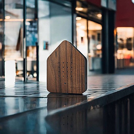 Audiobox cu Ciripit de Păsări Zwitscherbox Walnut Dark din Lemn de Nuc [5]