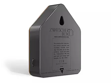 Audiobox cu Ciripit de Păsări Zwitscherbox Walnut Dark din Lemn de Nuc [2]