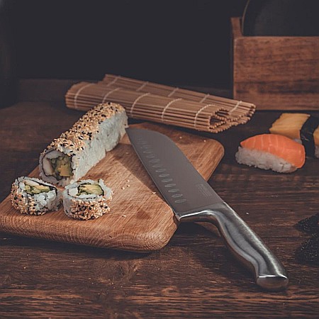 Cuțit Santoku Nirosta Oțel Inoxidabil 18 cm [3]