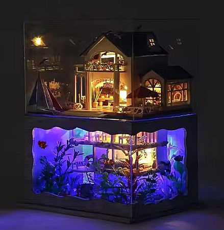 Căsuță în Miniatură DIY Vacanță în Pacific cu Iluminare LED [4]