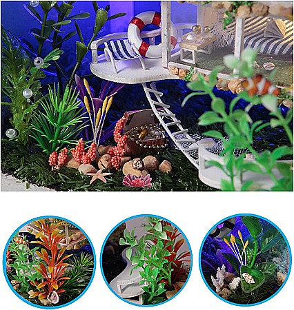 Căsuță în Miniatură DIY Vacanță în Pacific cu Iluminare LED [2]