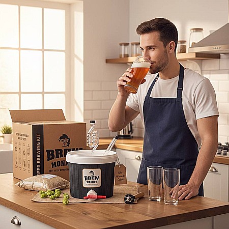 Kit Cadou Bere Artizanală IPA Brew Monkey Luxe cu 13 Sticle, 5 L [2]
