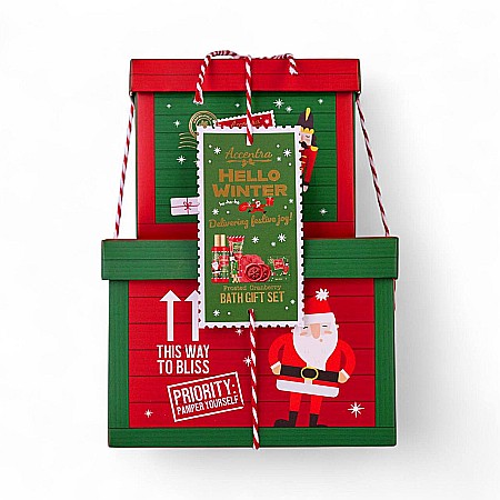Cadouri pentru Ea - Set Cadou de Craciun Accentra Hello Winter – Frosted Cranberry