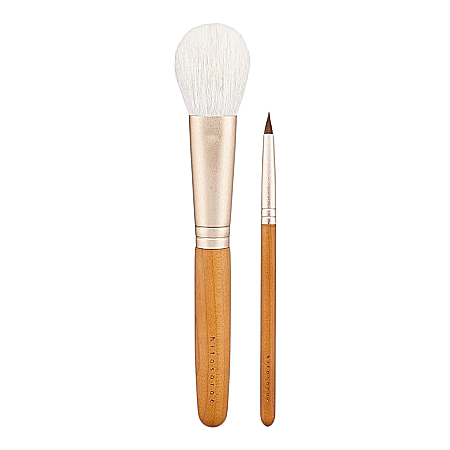 Set 2 Pensule Profesionale Machiaj Kumano pentru Blush și Buze Handmade Japonia [1]